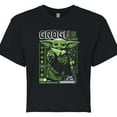 thumbnail image 3 of Star Wars - The Mandalorian Grogu Digital  - Juniors Cropped Short Sleeve Graphic T-Shirt, 3 of 5