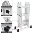 thumbnail image 4 of 7 in 1 Folding Step Ladder 12.5ft Multi Purpose Aluminum Extension Ladder, 4 of 13