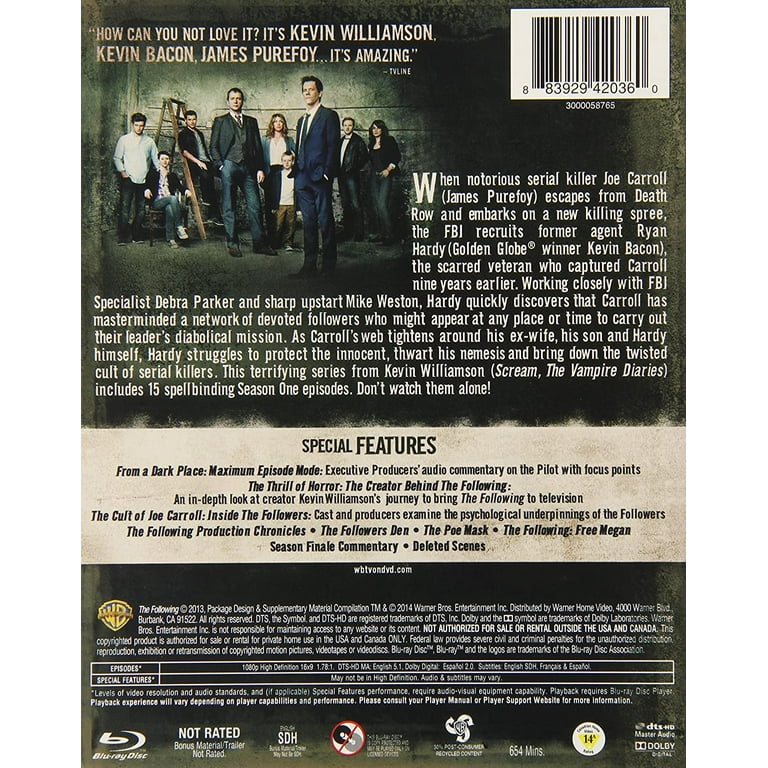 その他 Following: Complete First Season [Blu-ray] The Following: The Complete First Season (Blu-ray) - Walmart.com
