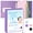 Purple, variant on CTCMSP 3 Ring Binder with Dividers Tab Fits 200 Sheets of 8.5x11 Paper,1 Inch Durable Heavy Duty,Customizable Clear Cover with Inside Pockets