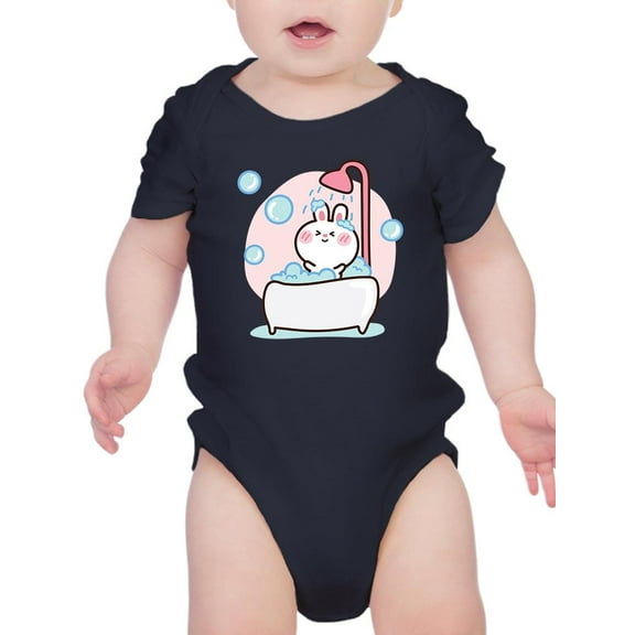 Baby Rabbit Taking A Bath Bodysuit Infant -Image by Shutterstock, Newborn