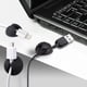 thumbnail image 2 of Paquete de 9 clips para cables duraderos, soporte y cubierta para cables de escritorio, organizador y gestión de cables de carga para TV, computadora, PC, portátil, hogar y oficina, 2 of 5
