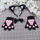 thumbnail image 5 of piezas de diademas para niños, suministros para fiestas, cabeza de animal, traje de cinco piezas, conjunto de cinco piezas, 5 of 5