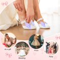thumbnail image 5 of 2-Pack Bow Shoe Clips, Satin Elegant Detachable Buckle Bridal Heels Accessories with Pearl Rhinestone for Wedding, 5 of 5