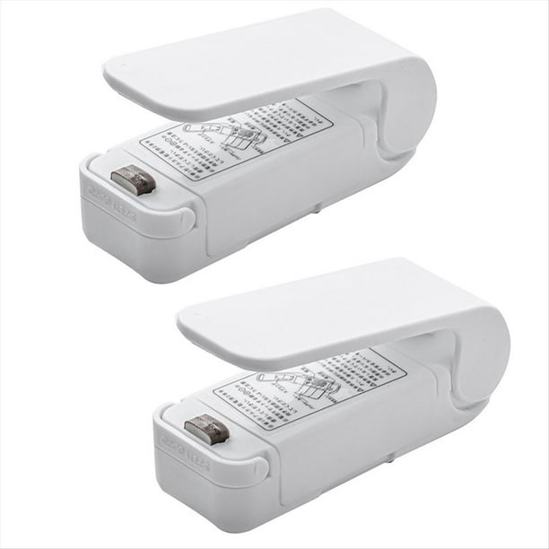 Mini Máquina Selladora de Bolsas para Refrigerios, Portátil, para Uso Doméstico, Ideal para Bolsas de Plástico, Funciona con Batería.