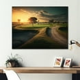 thumbnail image 2 of Designart Golf Course At Sunset I Canvas Wall Art, 2 of 5