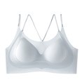 thumbnail image 2 of Sheghy Summer Ice Silk Bra-Plus Size Wireless Seamless Ultra Thin Comfort Bra/Women Bras on,Blue, 2 of 9
