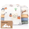 thumbnail image 1 of Paños para eructos KeaBabies de algodón orgánico, paquete de 6 unidades, para bebés y niñas, 1 of 9