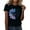 Black, variant on Summer Tops for Women Loose Work Tops Women T Shirts Casual Space Short Athletic for Loose Fit Womens Summer T Shirt Casual Work Shirts Thin Shirt Fit Mom White XL