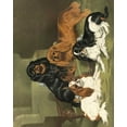 thumbnail image 2 of Shaw, Vero 20x24 Black Ornate Wood Framed with Double Matting Museum Art Print Titled - Toy Spaniels, 2 of 4