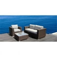 thumbnail image 2 of Living Source International 4-Piece Wicker Sectional Seating Group in Brown, 2 of 2