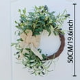 thumbnail image 3 of Farship 20Inch Spring Summer Wreath Artificial Green Olive Wreath with Olive Beans Wall Hanging Decorations for Front Door Indoor Outdoor Farmhouse, 3 of 6