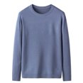 thumbnail image 2 of Besolor Teen Boys Clothes Sweaters Fall Casual Knitted Crewneck Long Sleeve Shirts Loose Comfy Kids Pullover Tops(9-10 Years,Blue), 2 of 5