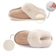thumbnail image 4 of Memory Foam Women Slippers Fluffy Warm Anti-Slip Indoor Outdoor, 4 of 5