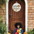 thumbnail image 6 of Hello Pumpkin Door Hanger Fall Welcome Sign, Rustic Pumpkins Housewarming Gift Front Wreath Home Porch Decor for Home Door Office Garden Farmhouse, 6 of 7