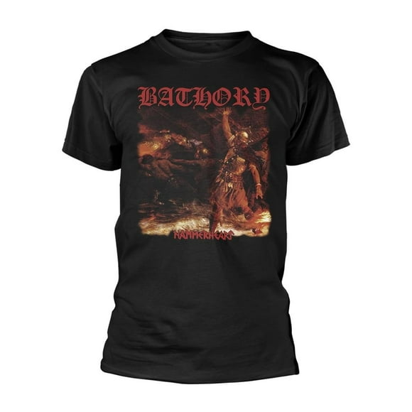 Bathory  Adult Hammerheart Back Print T-Shirt