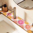thumbnail image 2 of Yayeee Faucet Mat for Kitchen Sink 14.7" Diatomite Long Splash Guard Pad, Orange Grapefruit Slices, 2 Pack, 2 of 7