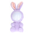 thumbnail image 4 of Lámpara de mesa LED con luz nocturna de muñeca de dibujos animados para decoración de mesita de noche, iluminación ambiental, regalo de vacaciones para niños y niñas, conejo morado: 145x125x355mm, 4 of 5