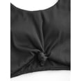 thumbnail image 5 of ZAFUL Women Swimsuit Knot Ribbed Tankini Swimsuit Black 2XL, 5 of 5
