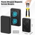 thumbnail image 2 of 16 Pcs Outdoor Curtain Weights, 8 Pairs Upgrade to Heavier Magnetic Drapery Weights, Plastic Wrapped Waterproof Curtain Magnets for Home Decor, Outside Curtain, Tablecloth, Patio, Shower Curtains, 2 of 5