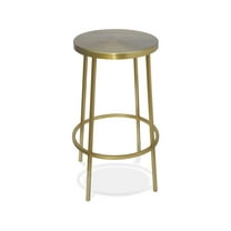 Meridian Furniture Tyson Brushed Gold Iron Counter Stool