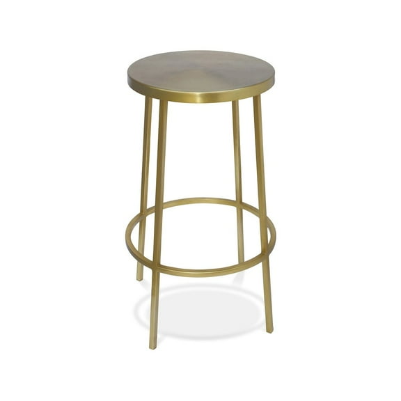 Meridian Furniture Tyson Brushed Gold Iron Counter Stool