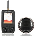 thumbnail image 3 of Portable Rechargeable Fish Finder Wireless Sonar Sensor Fishfinder Depth Locator With Fish Size Bottom Color LCD Display Wireless Fishing Finder Kayak Transducer Depth F, 3 of 6