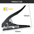 thumbnail image 4 of ABCISI Single Hole Punch, Heavy Duty Single Hole Punch, Paper Punch Portable Hand Held Hole Puncher for Tags Cards Plastic Cardboard (15MM Black), 4 of 5