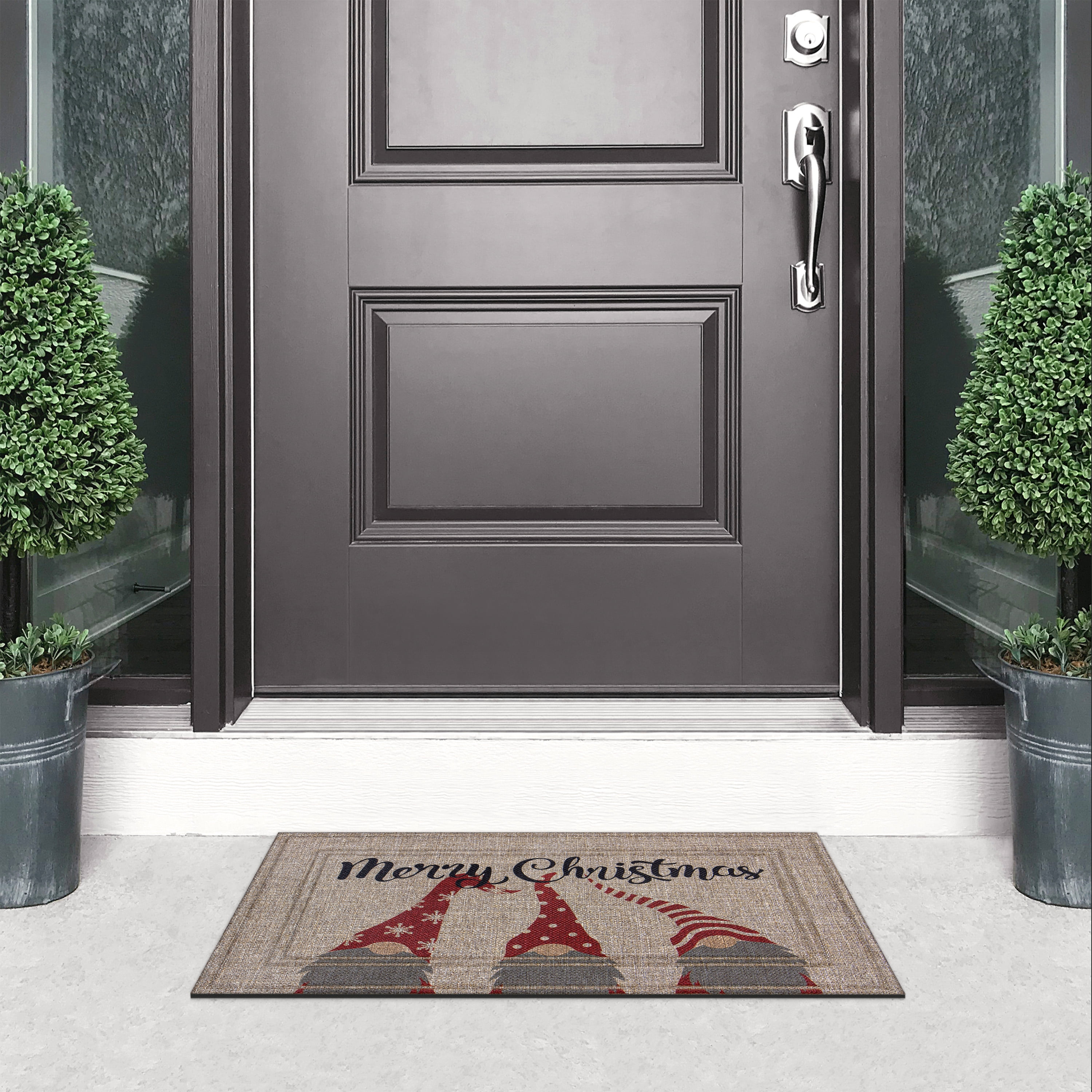 Mainstays Soho Merry Christmas Gnomes Doormat, 18 in x 30 in