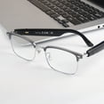 thumbnail image 1 of Lunettes Intelligentes, Lunettes Audio Intelligentes pour Hommes Femmes, Haut-Parleur Micro Intégré, Protection des Yeux, Son Surround 360, Commande à une Touche, pour Décontracté pour Sorties Décontractées, 1 of 7