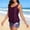 Wine, variant on HUAXUN Tankini Swimsuits for Women Tummy Control Y2k Swimsuit Swimsuit Coverup Drawstring Backless Design Beachwear 2 Piece Swimsuit Tummy Control Bathing Suit