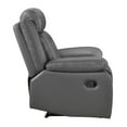 thumbnail image 2 of Lexicon Laconia Leather Reclining Chair in Dark gray, 2 of 5
