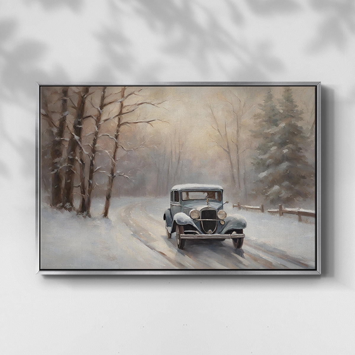 Vintage Landscape-CCIX By Wexford Home Framed in Silver Wood Gallery Wrapped Canvas 17 in. x 25 in.