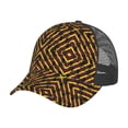 thumbnail image 7 of Men Women Old Colombian Flag Stripes Trucker Hat Snapback Mesh Baseball Cap, 7 of 7