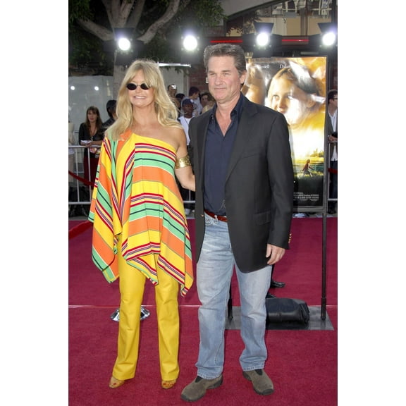 Goldie Hawn, Kurt Russell At Arrivals For Premiere Of Dreamer, Mann Village Theatre, Westwood, Ca, October 09, 2005. Photo By Michael GermanaEverett Collection Celebrity (8 x 10)