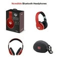 thumbnail image 3 of Ncredible1 Wireless Bluetooth Headphones (Red), 3 of 5