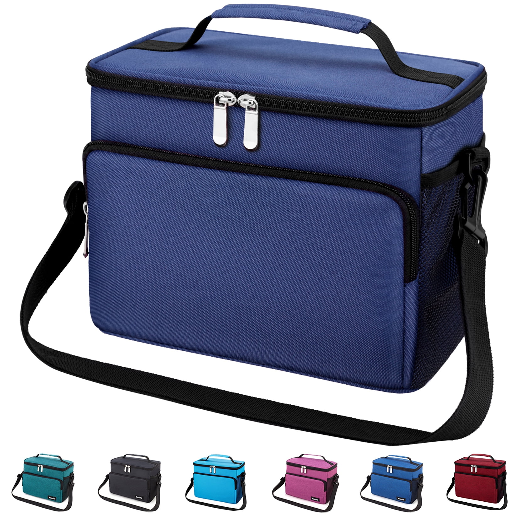 Lunch Box For Men Women With Adjustable Shoulder Strap, Insulated Lunch Bag  For Office School Picnic, Reusable Lunch Tote Bags For Office Work, Cooler  Bag For Women Men - Temu
