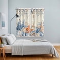 thumbnail image 3 of Blue Coastal Kitchen Curtains Window Panels, Summer Beach Starfish Weeping Eucalyptus Retro Insulated Window Treatment Curtain, Grommet Curtains for Bedroom/Living Room/Bathroom, 2 Piece 42"Wx63"L, 3 of 8