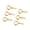Gold, variant on Rupoun 200Pcs / Bag Eye Pins Eyepins Alloy Thread Screw Eye Hooks Jewelry Findings 0.16 * 0.3 inches / 4 * 8 mm for DIY Pendants Ornaments Charms (Gold)