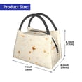 thumbnail image 2 of Yiaed Pita Tortilla Print Lunch box lunch bag Portable Insulated Lunch Box for Women Men Cooler Tote Bag with Front Pocket for Work Picnic Travel, 2 of 6