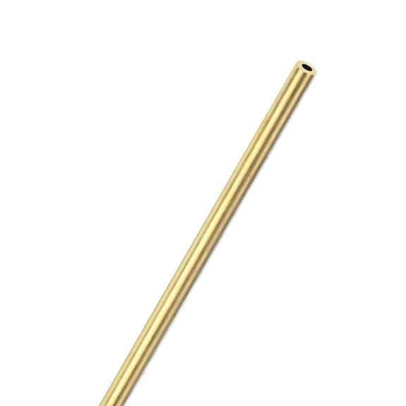 300mm Brass Round Tube, 6mm OD 1.5mm Wall Thickness Seamless Stainless Steel Tubing, Metal Straight Pipe[0.24x0.06x12IN]