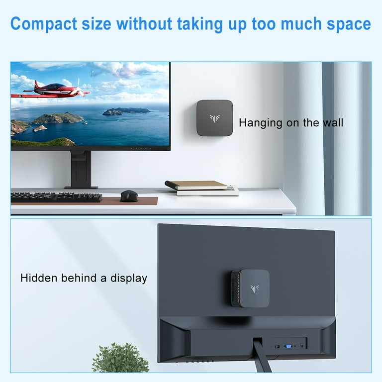 NIPOGI E1 Mini Desktop PC, Intel n97, 16GB DDR4, 512GB SSD