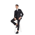 thumbnail image 6 of Men's 3 Pieces Suit Elegant Solid Two Button Slim Fit Single Breasted Party Blazer Vest Pants Set, 6 of 8