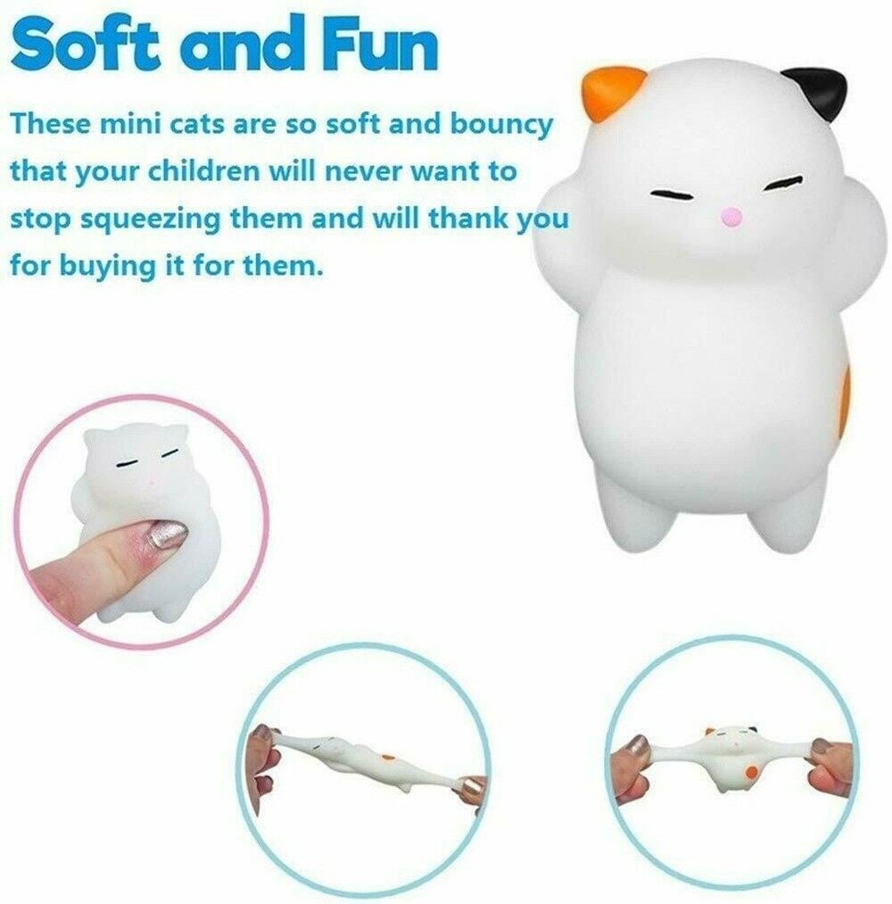 Mochi Squishy Toys 8 Pcs Kawaii Mini Squishies Animals Stress Relief Walmart Com