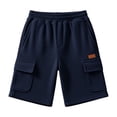 thumbnail image 7 of Guluxicc Mens Workout Shorts Elastic Waist Beach Shorts Regular Fit Solid Color Summer Outdoor Casual Shorts with Pockets, 7 of 7