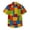 Multicolour@GC@, variant on CONZONE Mens Buttons Down Shirts Short Sleeve Shirts for Men Trendy Graphic Lapel Soft Lightweight Summer Tops