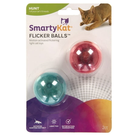SmartyKat FlickerBall Electronic Light Cat Toy