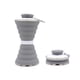 thumbnail image 1 of botella de agua de viaje de silicona plegable de 480 ml con correa ajustable, pajita de silicona flexible y cepillo de limpieza, botella de agua portátil para camping, senderismo, deportes XianweiShao 8390615122528, 1 of 5