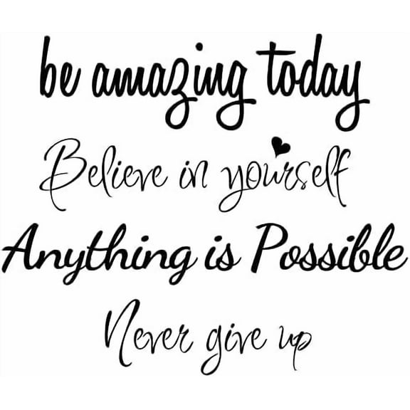 Large Inspirational Quote Wall Decals, Removable Positive Saying Lettering Stickers, Motivational Word Decal Peel and Stick for Classroom Home Living Room Bedroom Office DIY Art Decor$$Tools