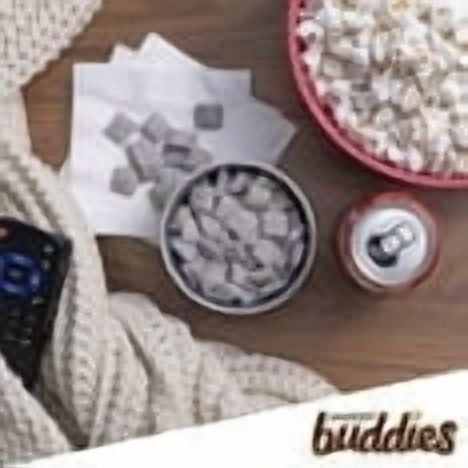 Chex Mix Muddy Buddies Peanut Butter & Chocolate Snack Mix, 9 oz-2pk, With Olive Green Bowl By ValueNest